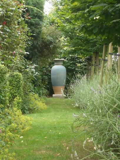 Large garden pot sculpture
